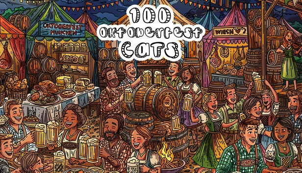 100只啤酒节猫咪（100 Oktoberfest Cats） 游戏封面