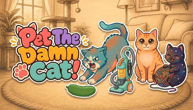 撸那只该死的猫！（Pet The Damn Cat!） 游戏封面