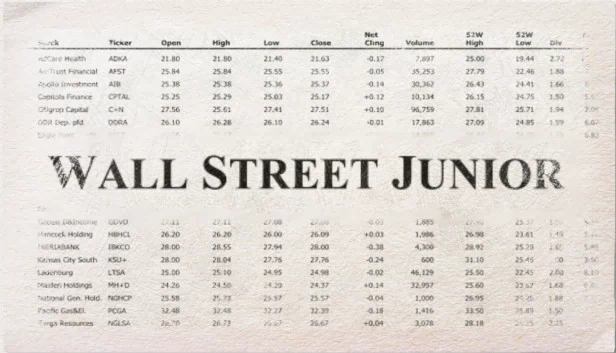 华尔街初级（Wall Street Junior） 游戏封面
