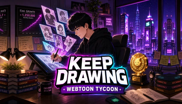 Keep Drawing: Webtoon Tycoon 游戏封面