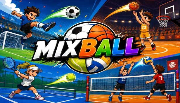 MIXBALL：足球 篮球 排球 网球（MIXBALL: Football Basketball Volleyball Tennis） 游戏封面