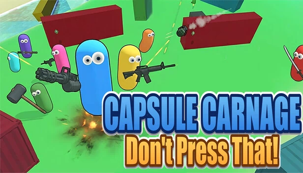 胶囊大乱斗：别按那个按钮（Capsule Carnage: Don't Press That） 游戏封面