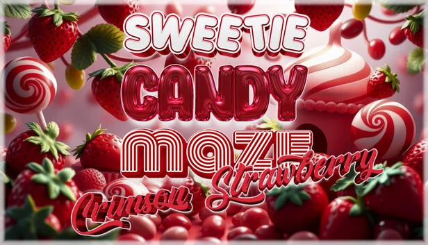甜蜜糖果迷宫:绯红草莓(Sweetie Candy Maze: Crimson Strawberry) 游戏封面