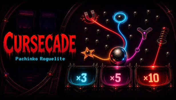 诅咒街机：柏青哥肉鸽（CURSECADE: Pachinko Roguelite） 游戏封面