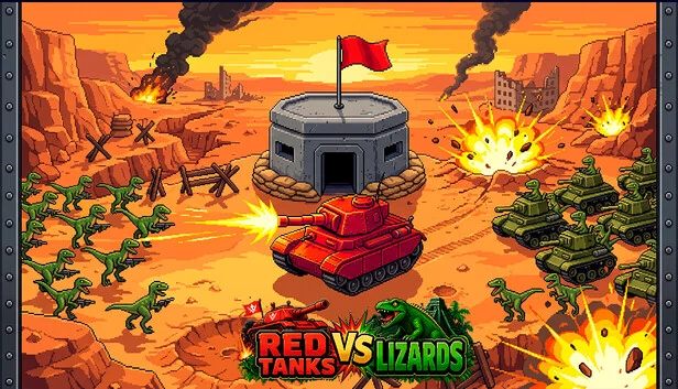 红色坦克大战蜥蜴（Red Tanks vs Lizard） 游戏封面