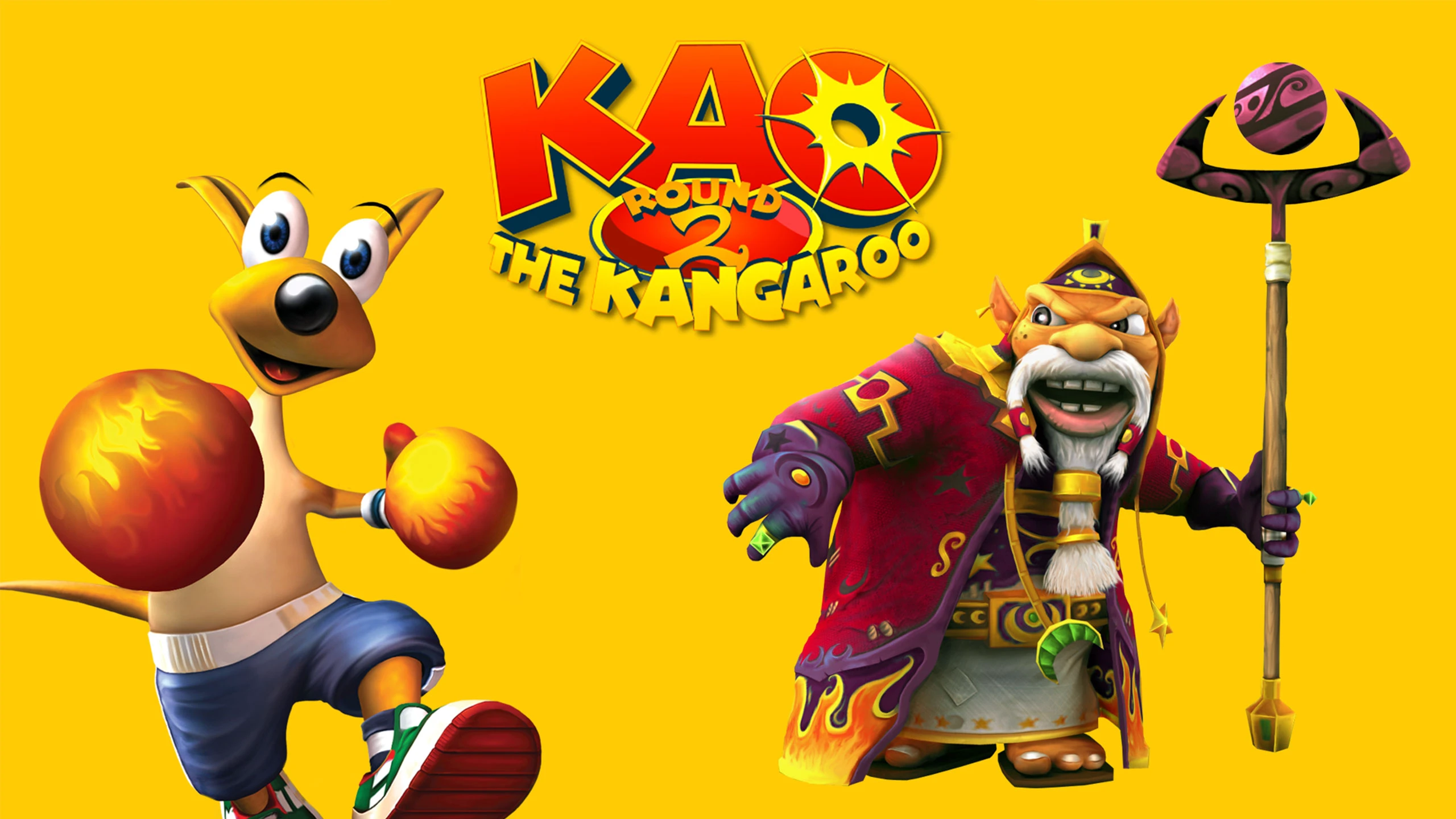 袋鼠卡奥：第二轮（Kao the Kangaroo - Round 2） 游戏封面