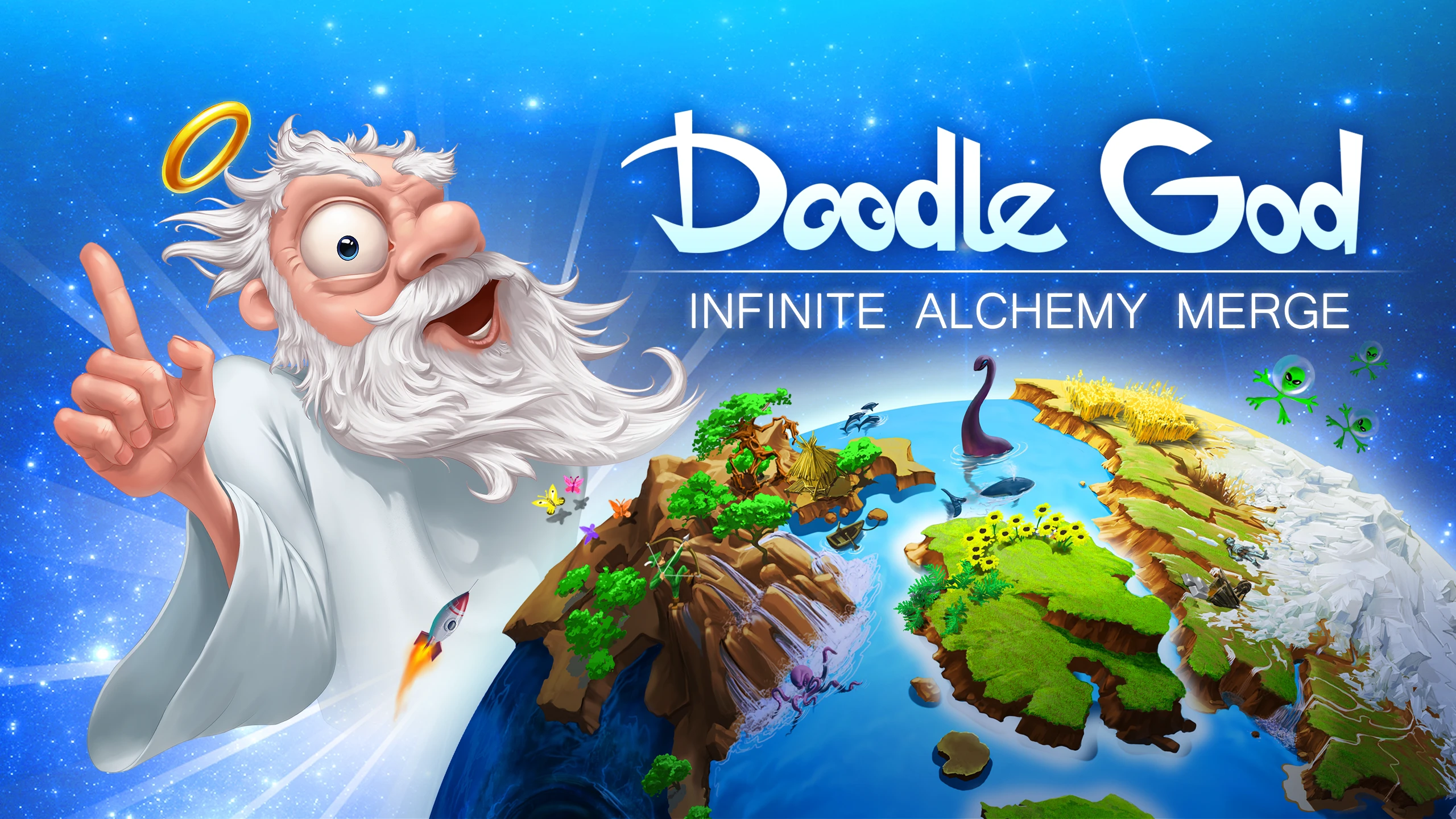 涂鸦上帝:无限炼金合并(Doodle God: Infinite Alchemy Merge) 游戏封面