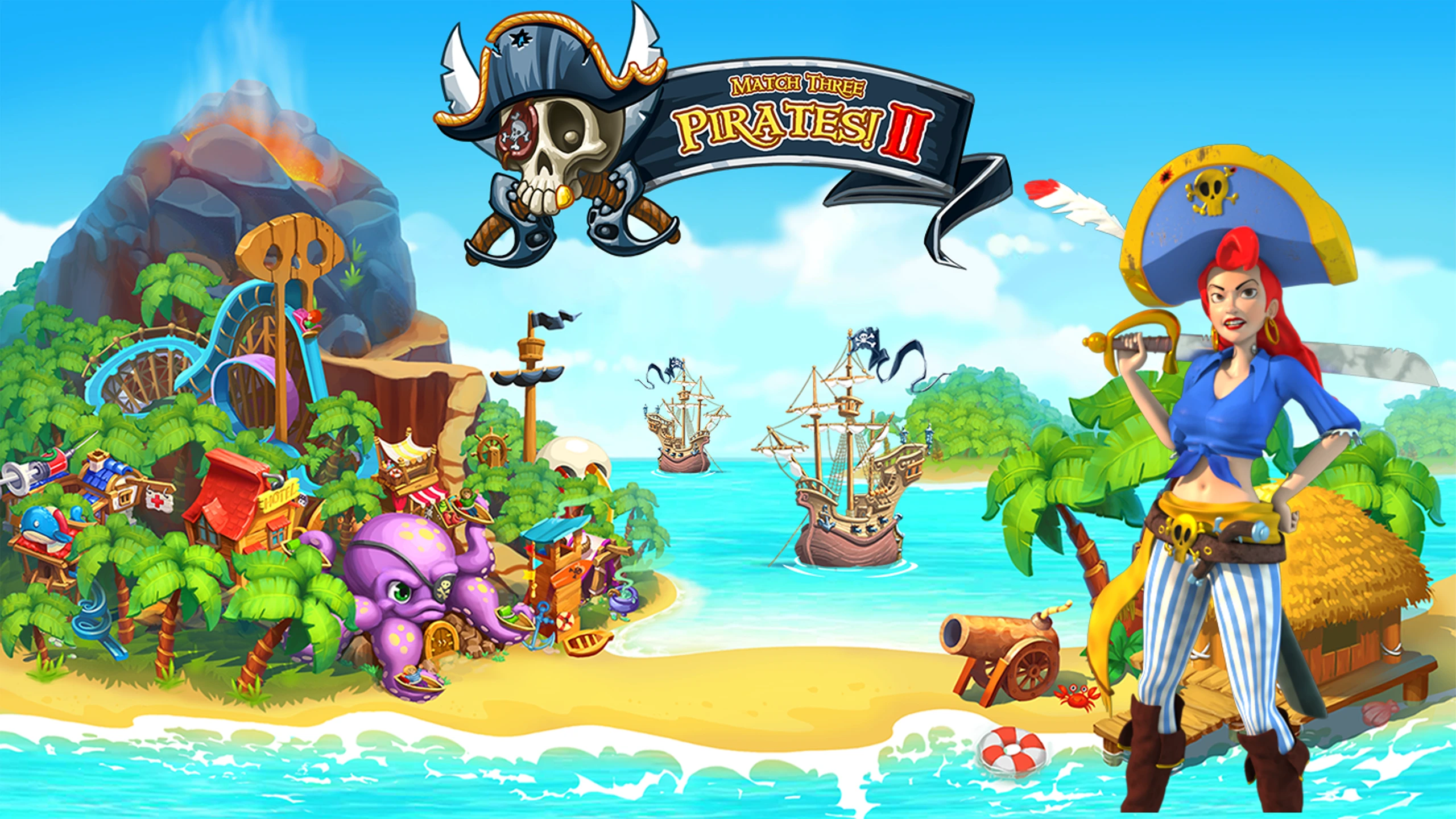 海盗三消2(Match Three Pirates 2) 游戏封面