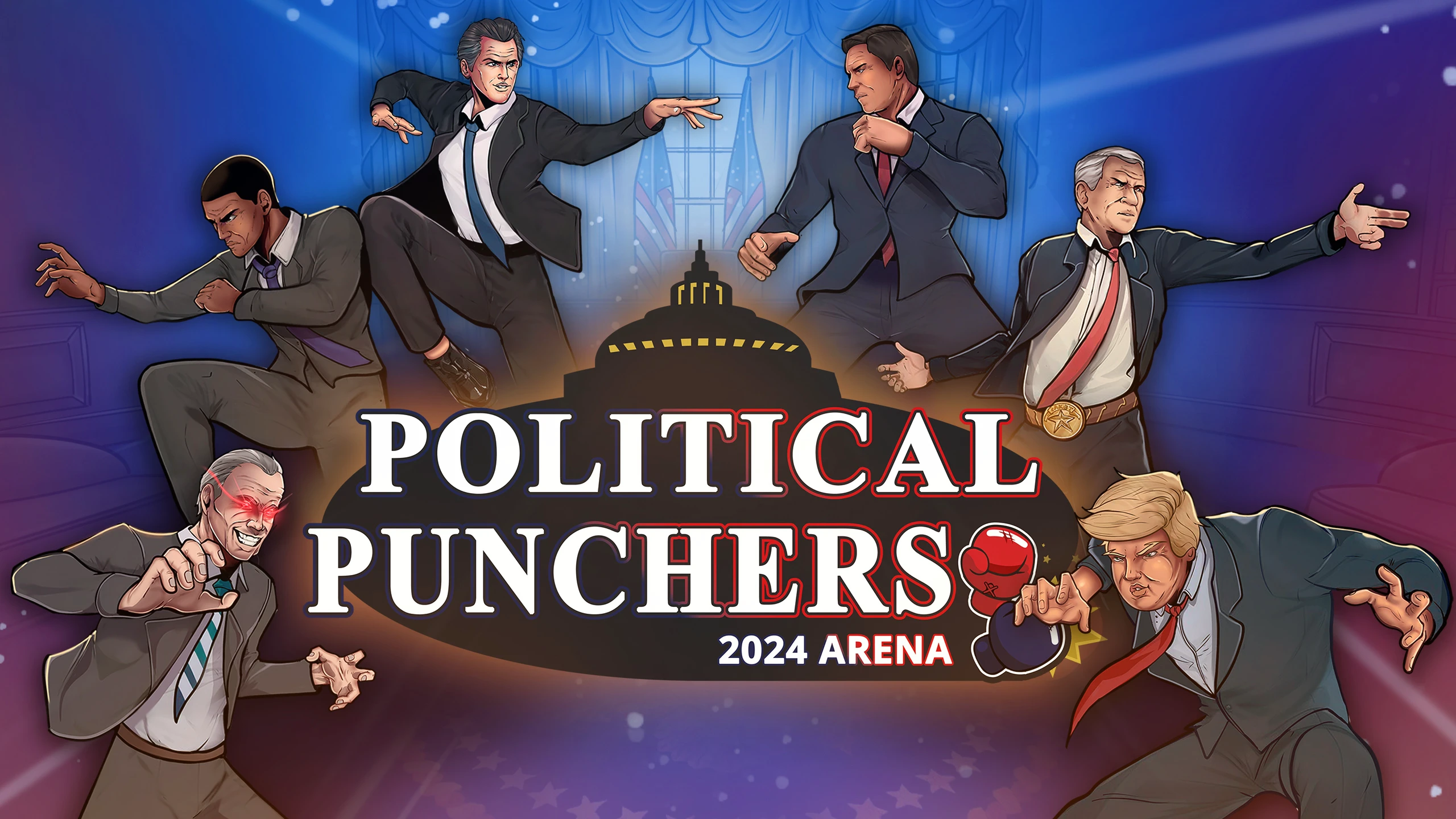 政治拳击手2024竞技场（Political Punchers 2024 Arena） 游戏封面