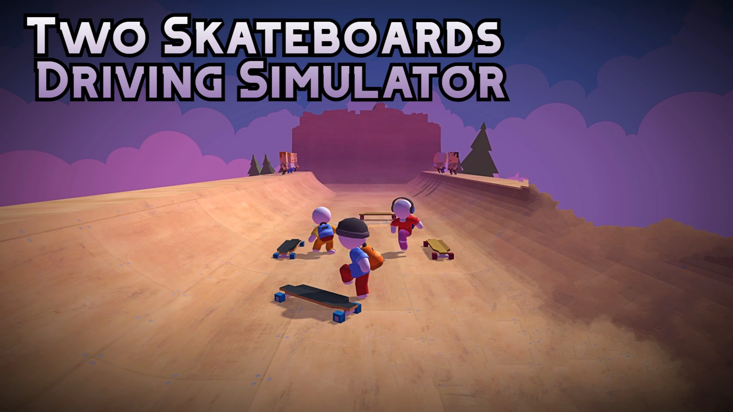 双滑板驾驶模拟器（Two Skateboards Driving Simulator） 游戏封面
