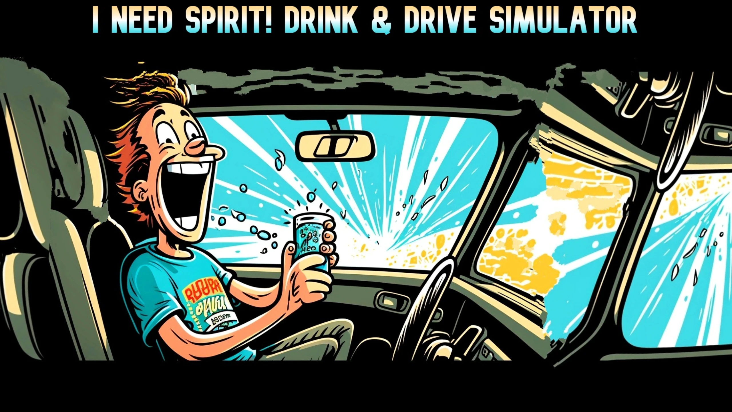 我需要精神饮料和驾驶模拟器（I Need Spirit Drink and Drive Simulator） 游戏封面