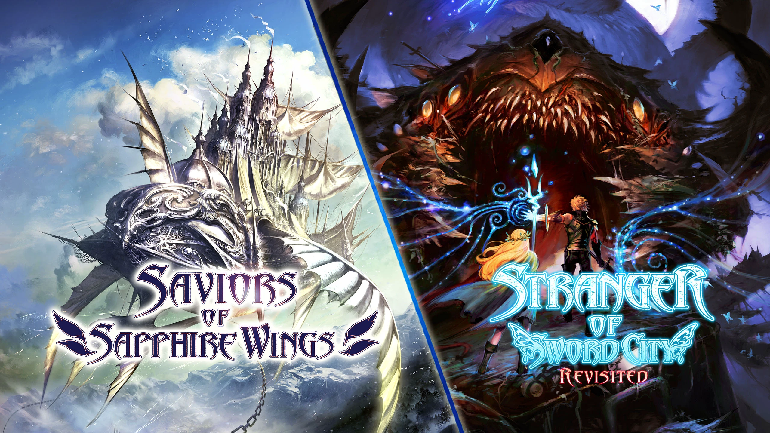 蓝宝石之翼的救世主 & 剑城异客 重制版(Saviors of Sapphire Wings & Strangers of Sword City Revisited) 游戏封面