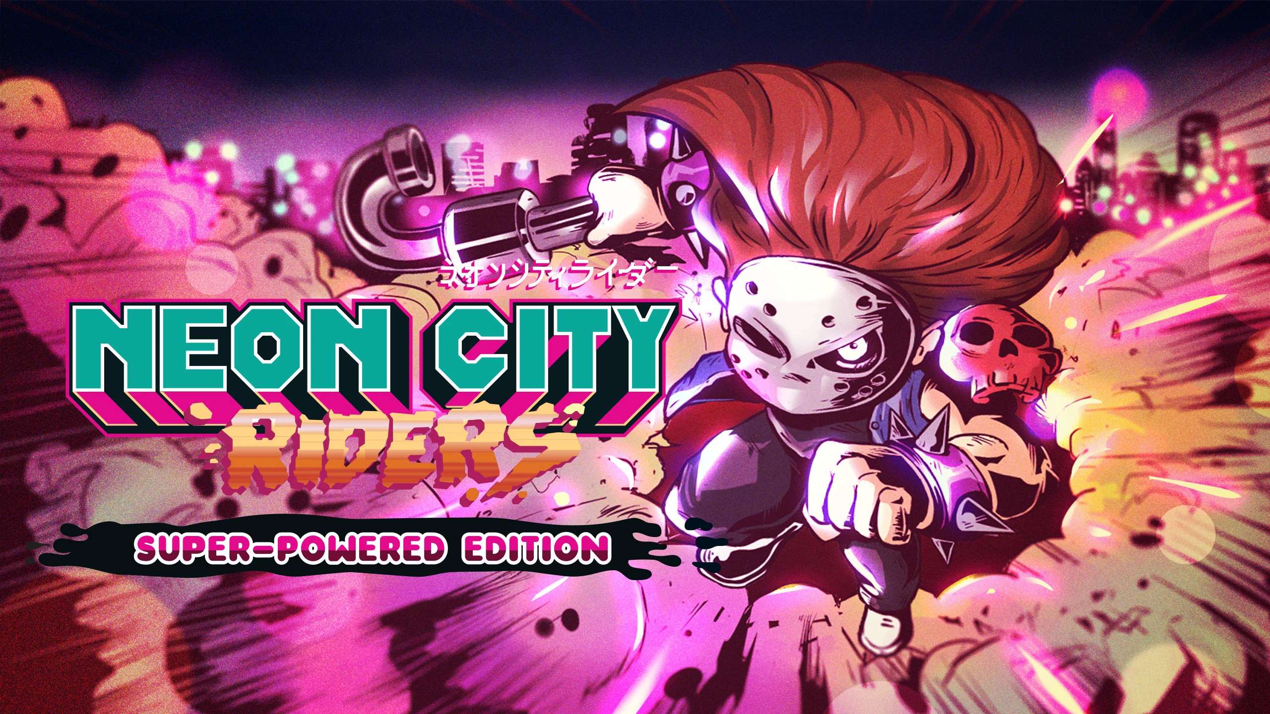 霓虹城骑手：超能力版（Neon City Riders: Super-powered Edition） 游戏封面