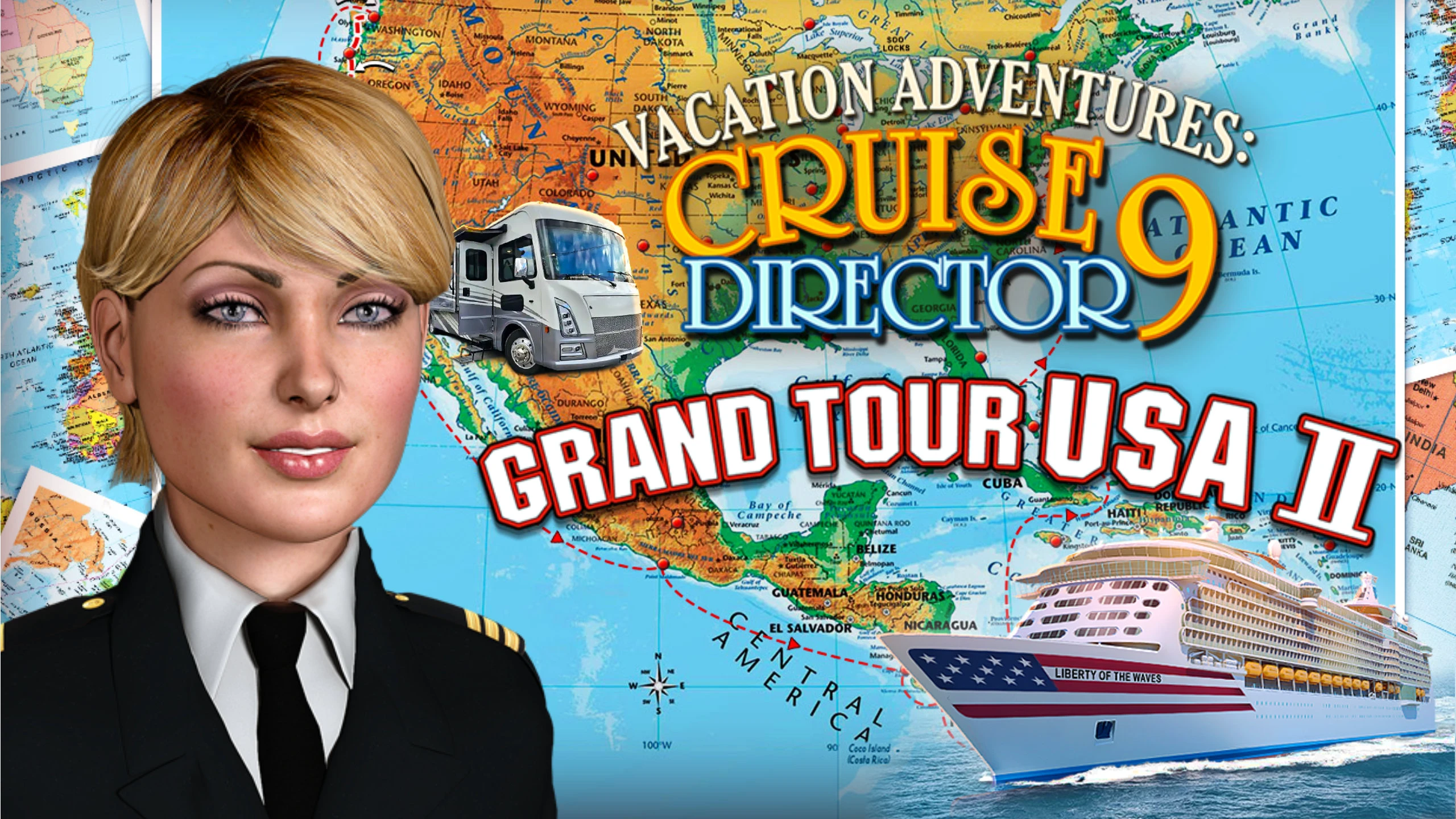 假期冒险：邮轮总监9 美国豪华游2（Vacation Adventures Cruise Director 9 Grand Tour USA 2） 游戏封面