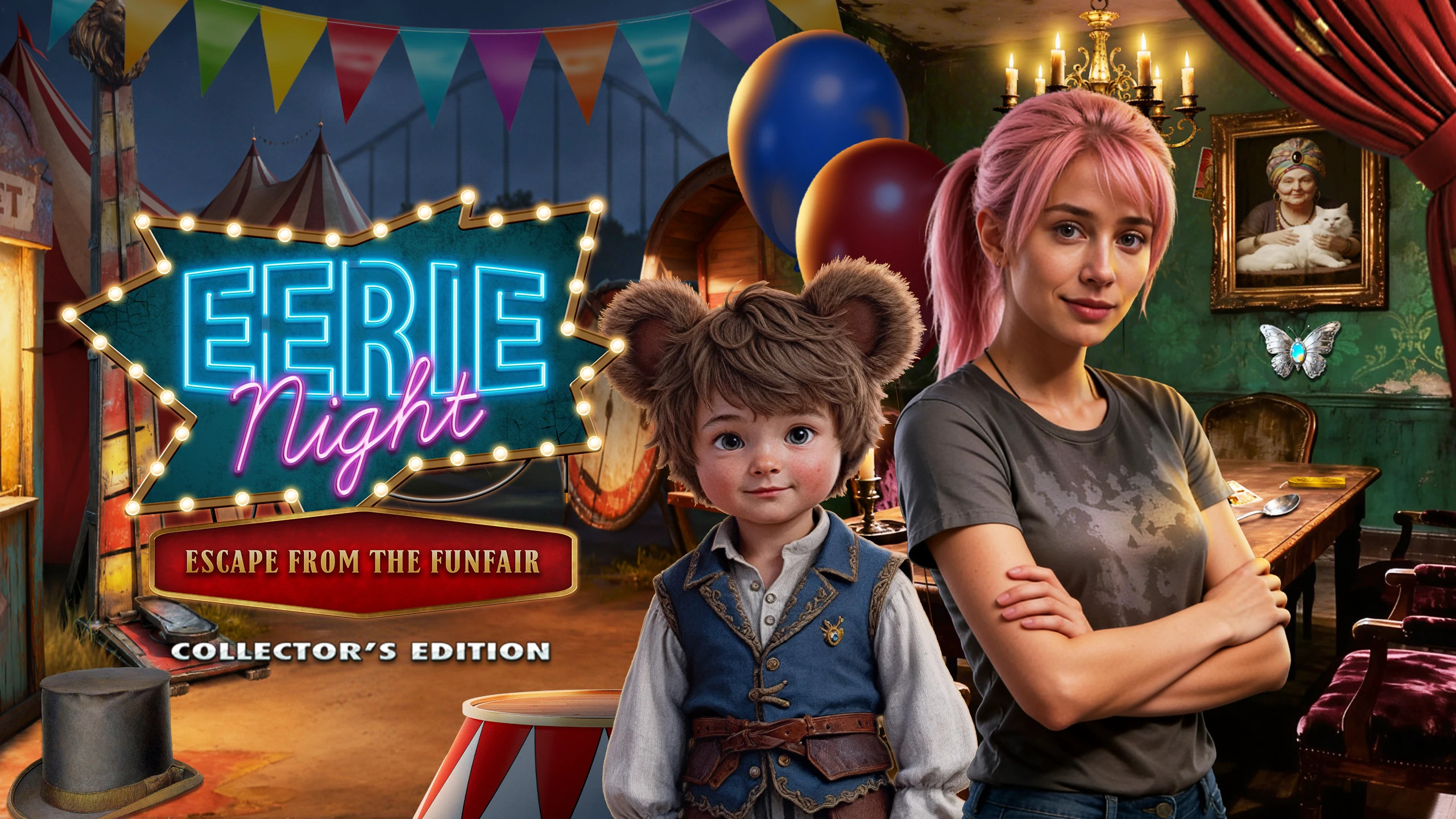 诡异之夜：逃离游乐场 收藏版（Eerie Night - Escape From The Funfair - Collectors Edition） 游戏封面