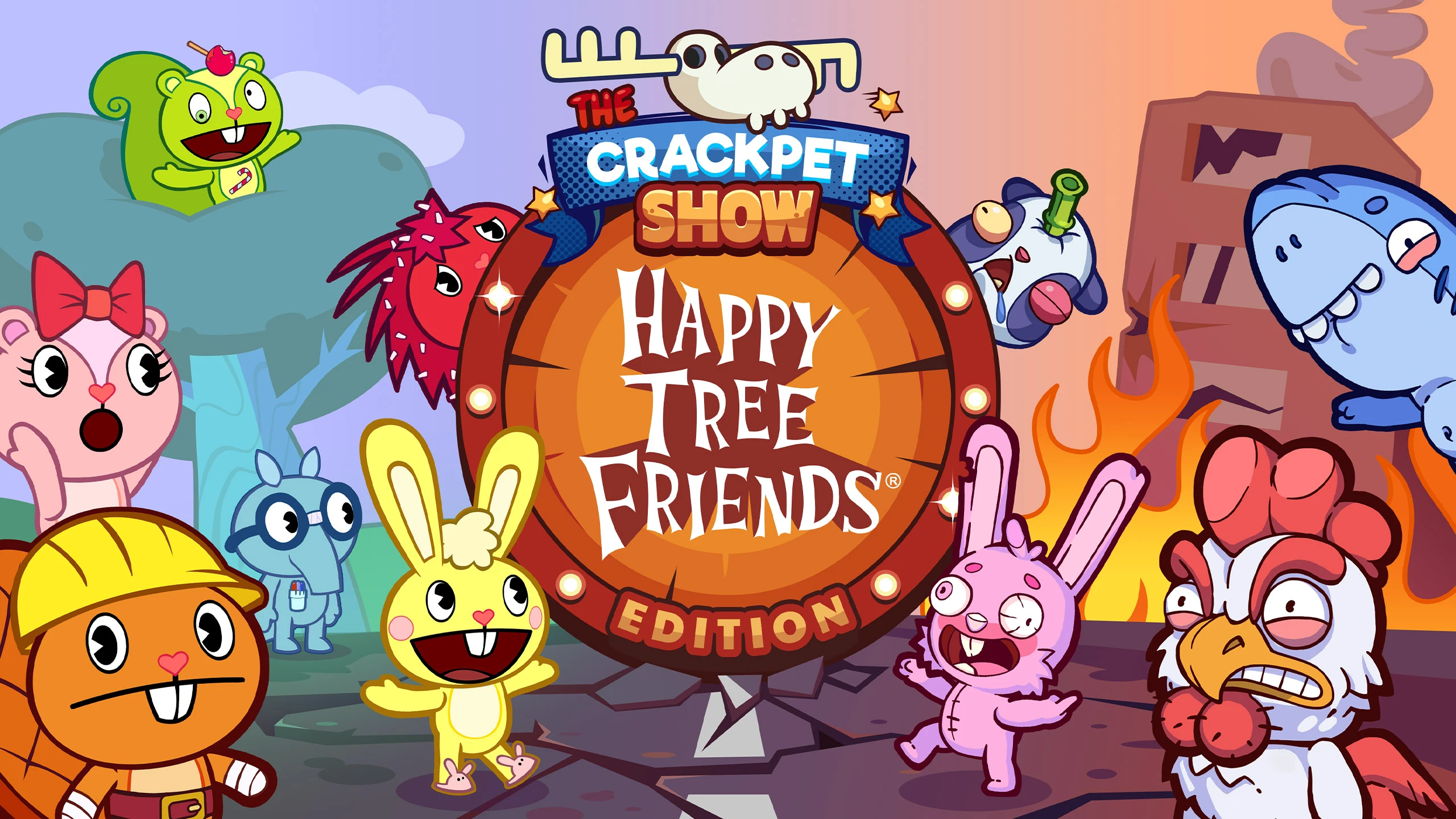 《裂口秀：快乐树朋友版》（The Crackpet Show: Happy Tree Friends Edition） 游戏封面
