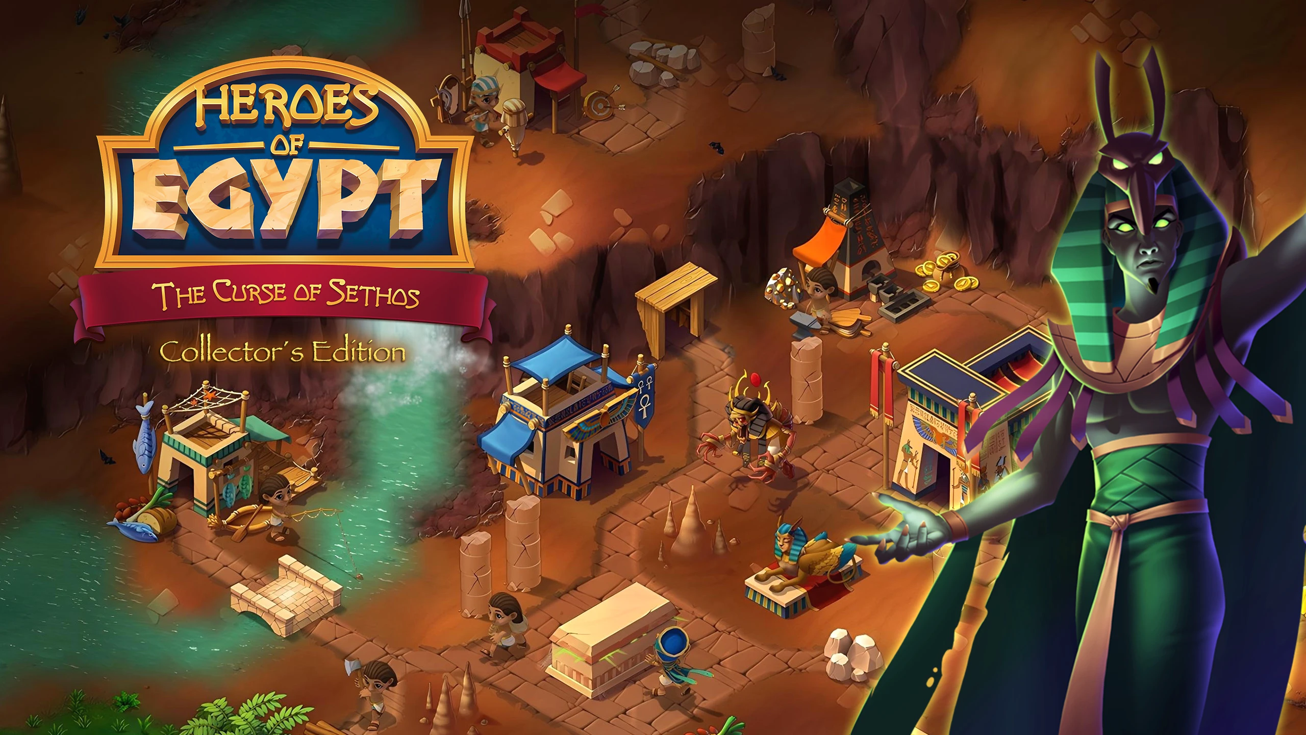 埃及英雄 - 塞索斯之咒 - 收藏版(Heroes of Egypt - The Curse of Sethos - Collectors Edition) 游戏封面