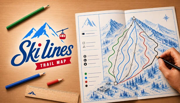 滑雪线路:赛道地图(Ski Lines: Trail Map) 游戏封面