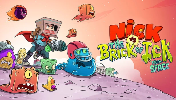 尼克大战来自太空的恶心砖块（Nick vs the Brick of Ick from space） 游戏封面