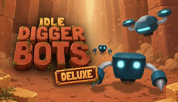 闲置挖掘机器人豪华版（Idle Digger Bots Deluxe） 游戏封面
