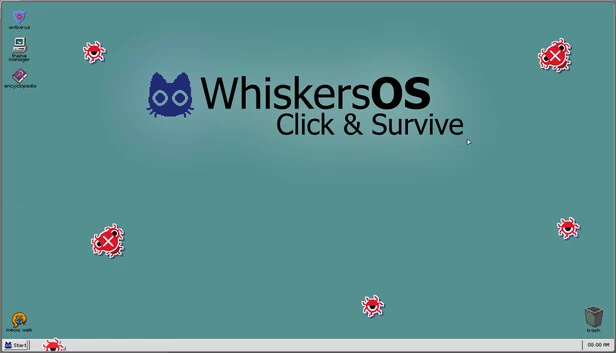 WhiskersOS: Click and Survive 游戏封面