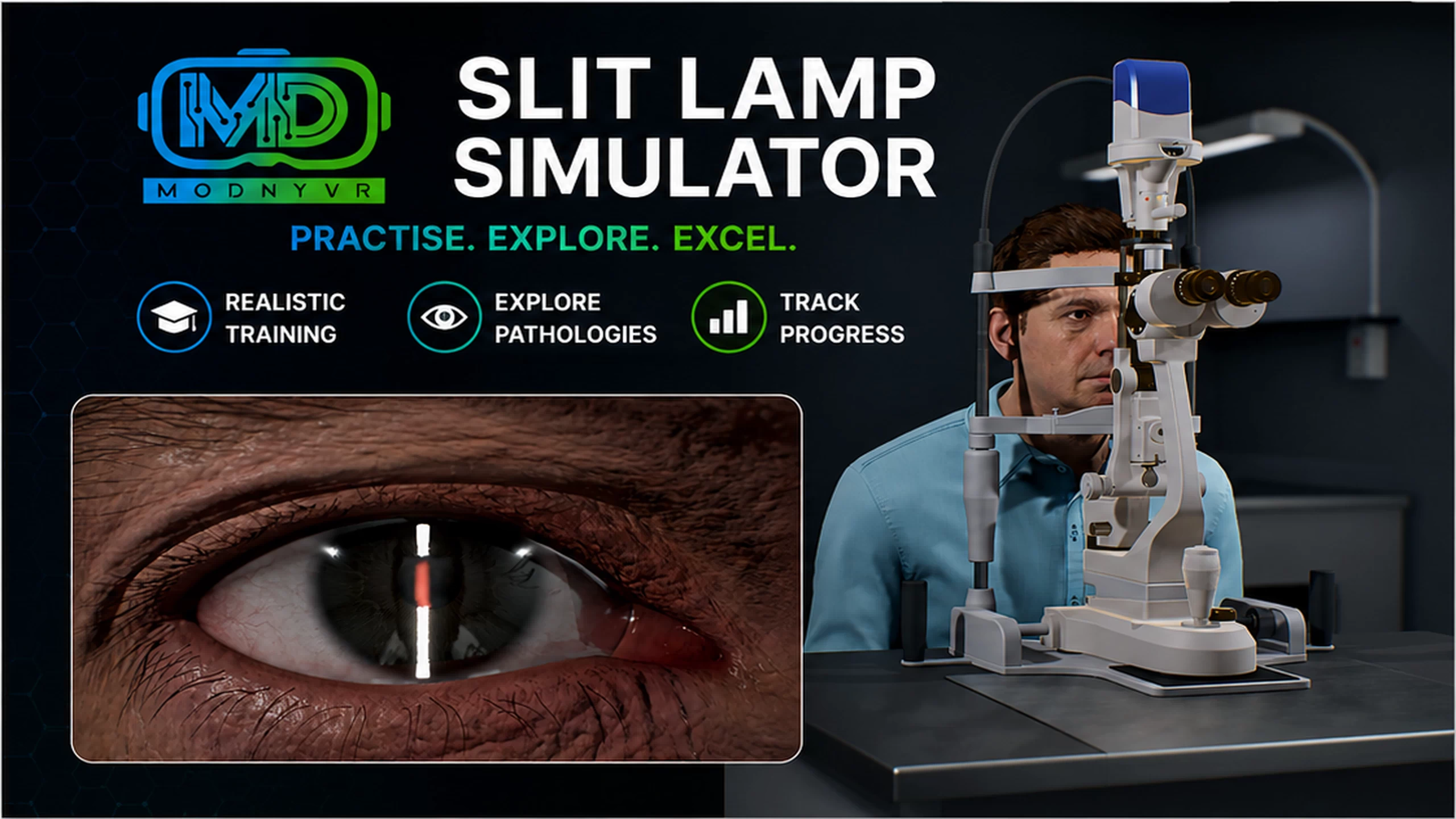 ModnyVR : Slit Lamp Simulator