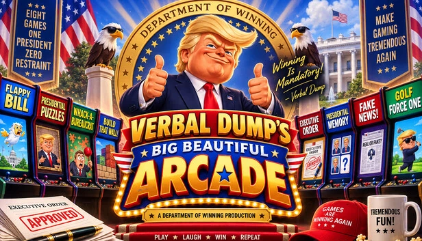 Verbal Dump's Big Beautiful Arcade 游戏封面