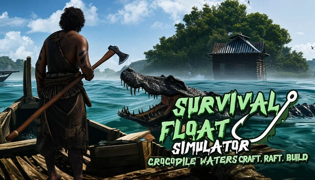 Survival Float Simulator - Crocodile Waters Craft, Raft, Build 游戏封面