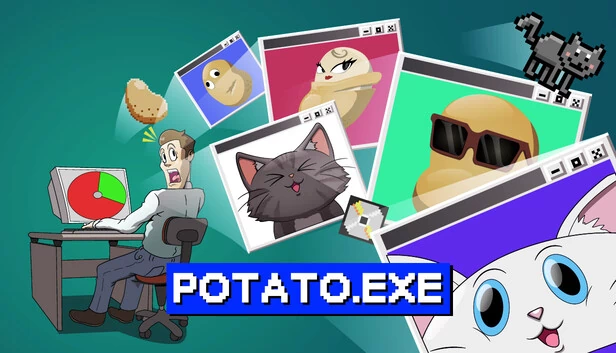 Potato.exe - A Game About Spinning a Wheel to Download Potatoes 游戏封面