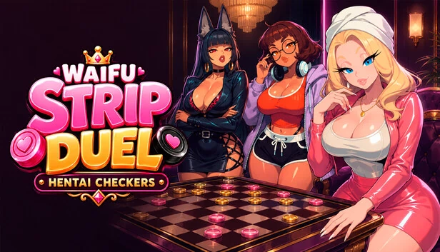 Waifu Strip Duel: Hentai Checkers 游戏封面