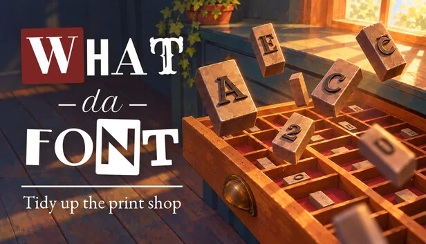 What Da Font: Tidy Up the Print Shop 游戏封面
