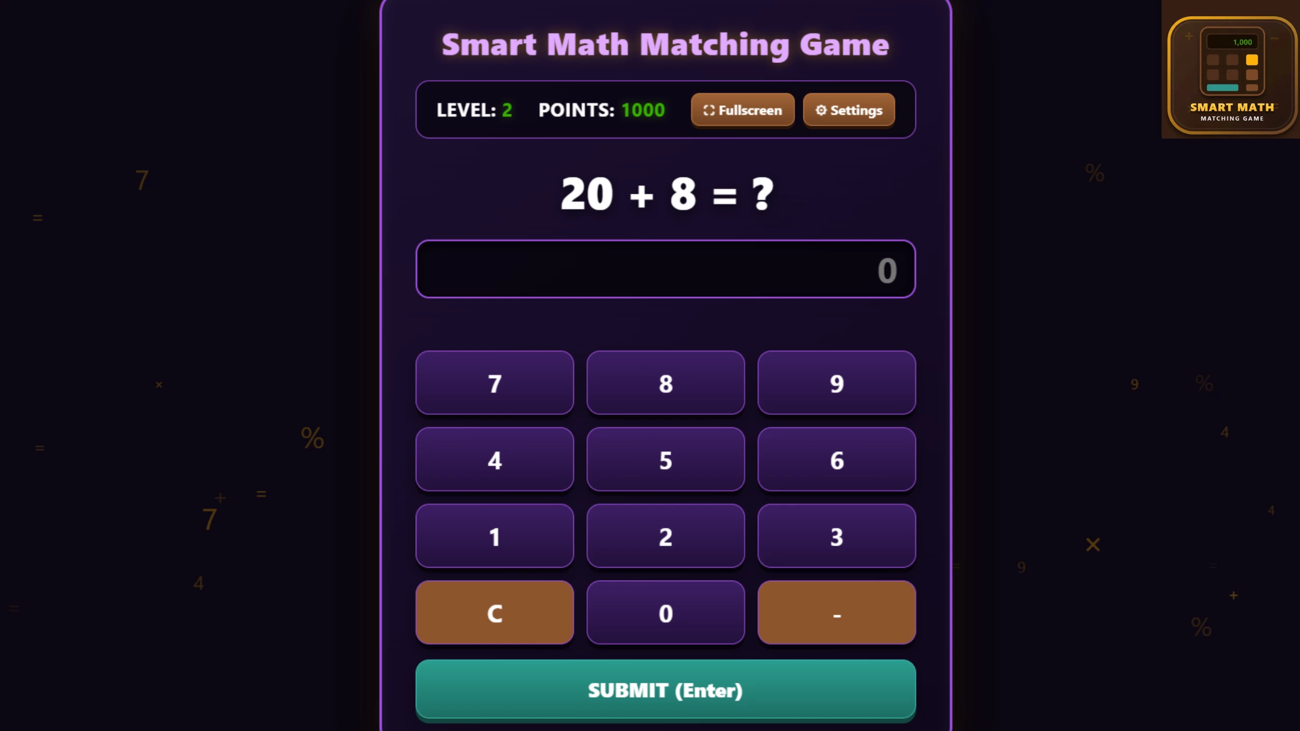 Smart Math: Matching Game 游戏封面