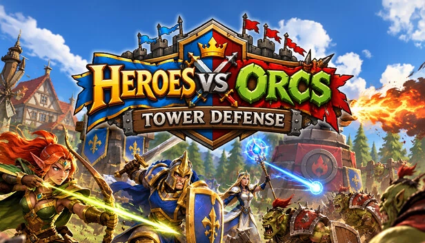 Heroes vs Orcs: Tower Defense 游戏封面