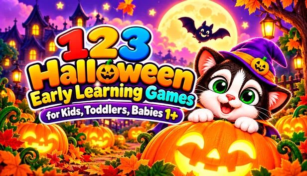 123 Halloween Early Learning Games for Kids, Toddlers, Babies 1+ 游戏封面