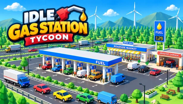Idle Gas Station Tycoon 游戏封面