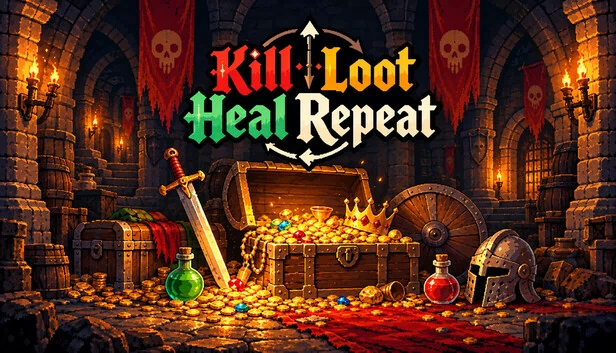Kill Loot Heal Repeat 游戏封面