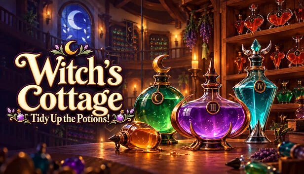 Witch’s Cottage: Tidy Up the Potions! 游戏封面