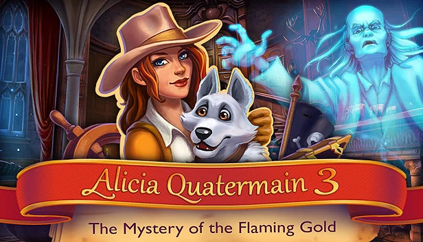 艾丽西亚·夸特梅因3：烈焰黄金之谜（Alicia Quatermain 3: The Mystery of the Flaming Gold） 游戏封面