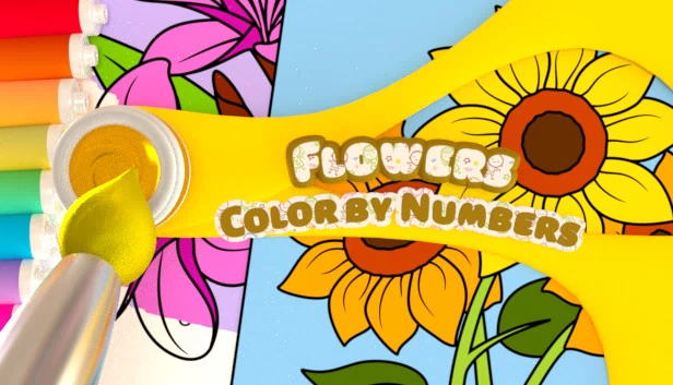 数字填色 - 花朵（Color by Numbers - Flowers） 游戏封面