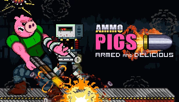 弹药猪：武装与美味（Ammo Pigs: Armed and Delicious） 游戏封面