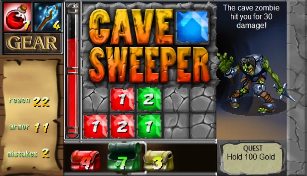 洞穴扫雷(Cavesweeper) 游戏封面