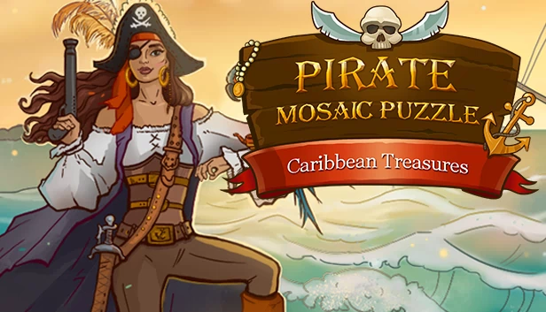 海盗马赛克拼图：加勒比宝藏（Pirate Mosaic Puzzle. Caribbean Treasures） 游戏封面
