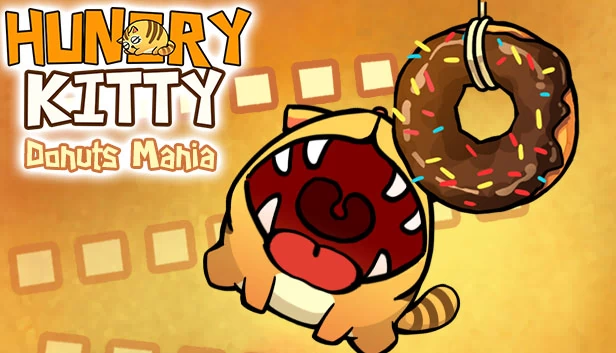 饥饿猫咪甜甜圈狂热（Hungry Kitty Donuts Mania） 游戏封面