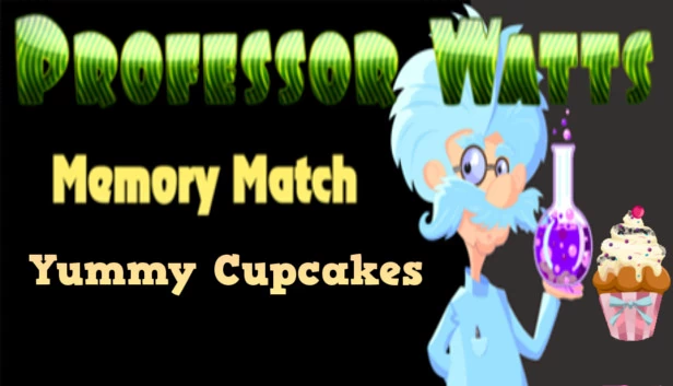 沃茨教授记忆配对：美味纸杯蛋糕（Professor Watts Memory Match: Yummy Cupcakes） 游戏封面