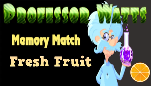 瓦茨教授记忆配对：新鲜水果（Professor Watts Memory Match: Fresh Fruit） 游戏封面