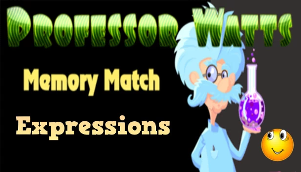瓦茨教授记忆配对：表情（Professor Watts Memory Match: Expressions） 游戏封面