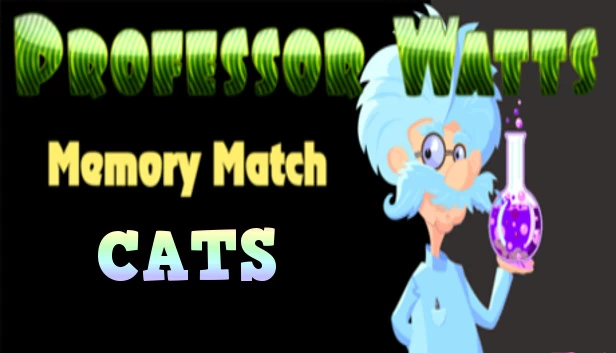 瓦茨教授记忆配对：猫咪（Professor Watts Memory Match: Cats） 游戏封面