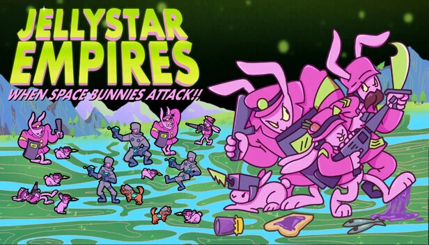果冻星帝国：太空兔来袭！！（Jellystar Empires: When Space Bunnies Attack!!） 游戏封面