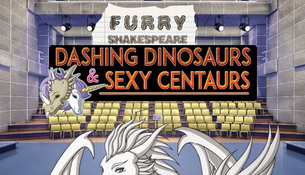 毛茸茸的莎士比亚：潇洒恐龙与性感半人马（Furry Shakespeare: Dashing Dinosaurs & Sexy Centaurs） 游戏封面
