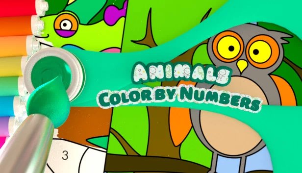 数字填色 - 动物（Color by Numbers - Animals） 游戏封面